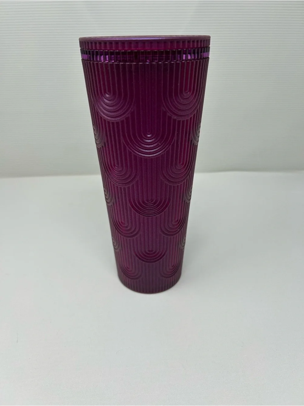 Starbucks Spring PURPLE Pearl Shell Mermaid Siren Scales Venti Tumbler 24oz